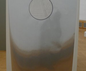 Iron door with circle 